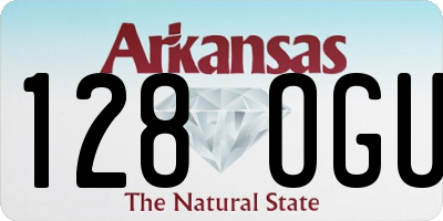 AR license plate 128OGU