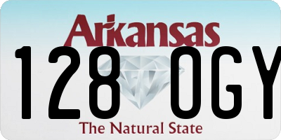 AR license plate 128OGY