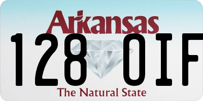 AR license plate 128OIF