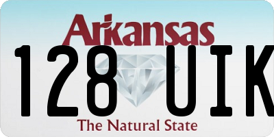 AR license plate 128UIK