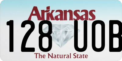 AR license plate 128UOB