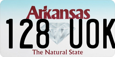 AR license plate 128UOK