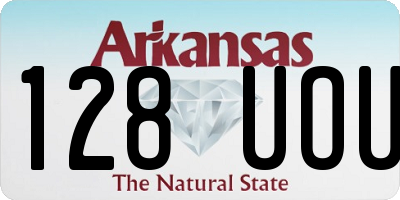 AR license plate 128UOU