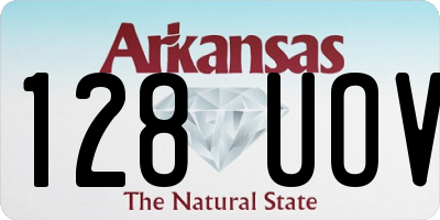 AR license plate 128UOV