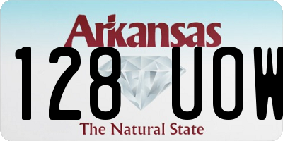 AR license plate 128UOW