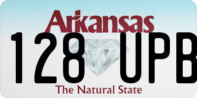 AR license plate 128UPB