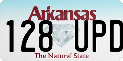AR license plate 128UPD