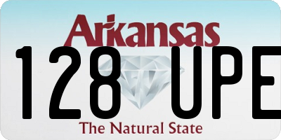 AR license plate 128UPE
