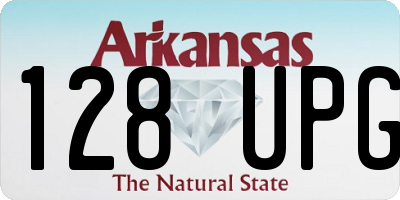 AR license plate 128UPG