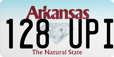 AR license plate 128UPI