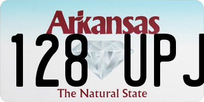 AR license plate 128UPJ