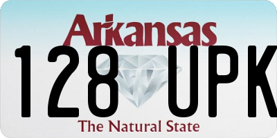 AR license plate 128UPK