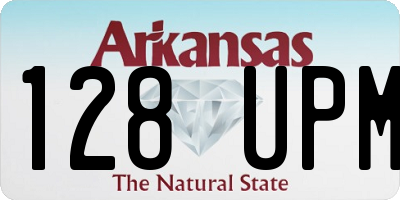 AR license plate 128UPM