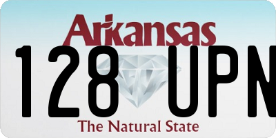 AR license plate 128UPN