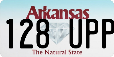 AR license plate 128UPP