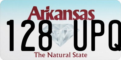 AR license plate 128UPQ