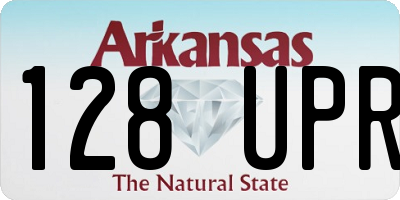 AR license plate 128UPR