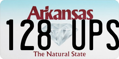 AR license plate 128UPS