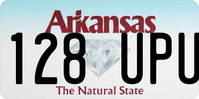 AR license plate 128UPU
