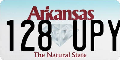 AR license plate 128UPY