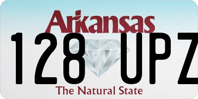 AR license plate 128UPZ