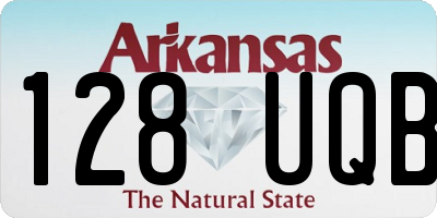 AR license plate 128UQB