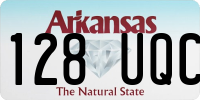 AR license plate 128UQC