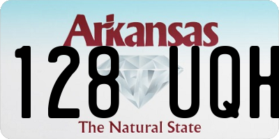 AR license plate 128UQH