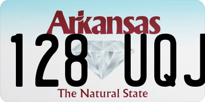 AR license plate 128UQJ