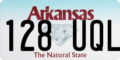 AR license plate 128UQL