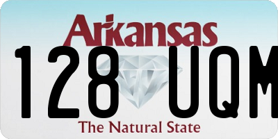 AR license plate 128UQM