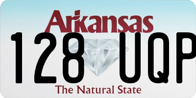 AR license plate 128UQP
