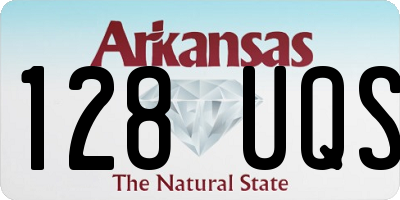 AR license plate 128UQS