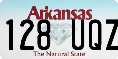 AR license plate 128UQZ