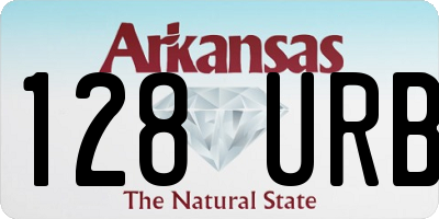 AR license plate 128URB