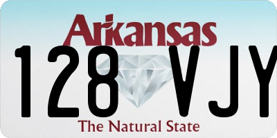 AR license plate 128VJY