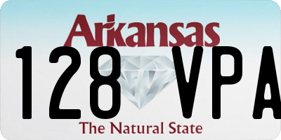 AR license plate 128VPA