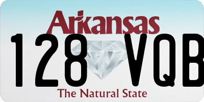 AR license plate 128VQB