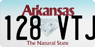 AR license plate 128VTJ