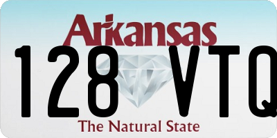 AR license plate 128VTQ