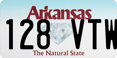 AR license plate 128VTW