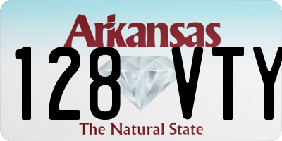 AR license plate 128VTY