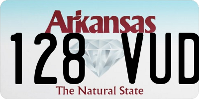 AR license plate 128VUD