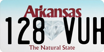 AR license plate 128VUH