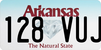 AR license plate 128VUJ
