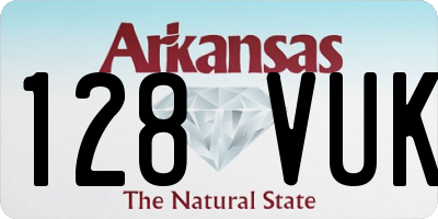 AR license plate 128VUK