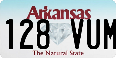 AR license plate 128VUM