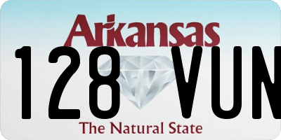 AR license plate 128VUN