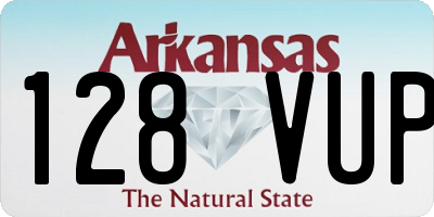 AR license plate 128VUP
