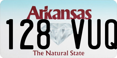 AR license plate 128VUQ